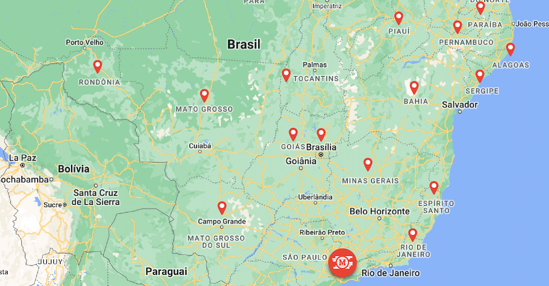 Mapa - Onde estamos